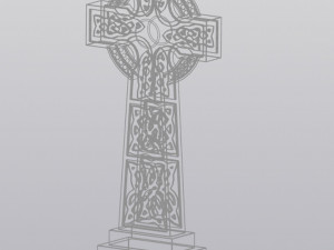 Celtic cross Planter Decoration 3D प्रिंट मॉडल