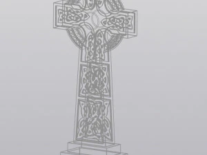 Celtic cross Planter Decoration 3D Print Model