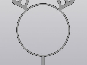 Trellis Deer Planter Decoration 3D Baskı Modeli
