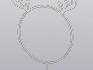 Trellis Deer Planter Decoration 3D Baskı Modeli