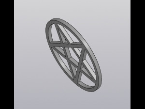 Cup coaster Pentagram 3D 打印模型