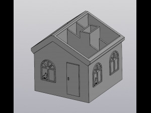 Penholder Organizer House Modelo de impresión 3D