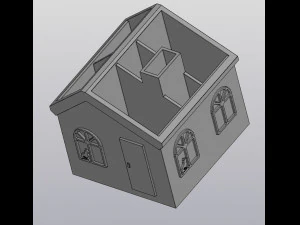 Penholder Organizer House 3D Print Model