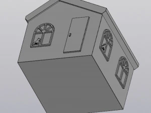 Penholder Organizer House 3D Print Model