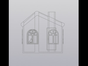 Penholder Organizer House Modelo de impresión 3D