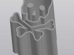 Skull and Bones Penholder 3D Принт Модель