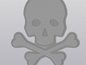 Skull and Bones Penholder 3Dプリントモデル