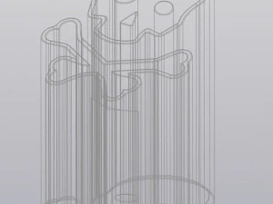 Skull and Bones Penholder 3D Print Model