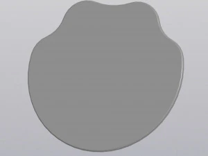 Cup coaster Paw print 3D Print Model