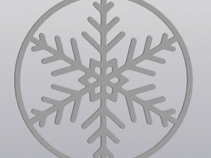 Set 2 Cup coaster Snowflake 3D Принт Модель