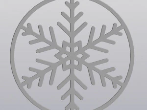 Set 2 Cup coaster Snowflake 3D Print Model