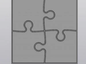 कप कोस्टर पहेली 3D प्रिंट मॉडल