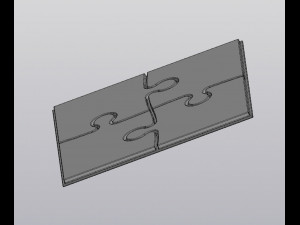 Cup coaster Puzzle 3Dプリントモデル