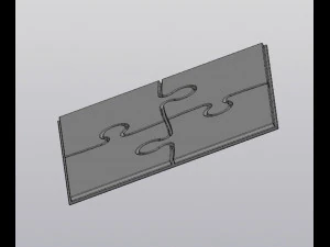 कप कोस्टर पहेली 3D प्रिंट मॉडल