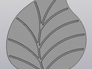 Cup coaster Leaf 3Dプリントモデル