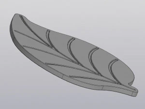 Cup coaster Leaf 3D Print Model