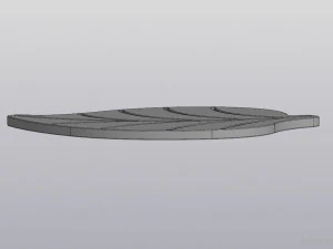 Cup coaster Leaf 3D Print Model