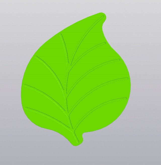 Cup coaster Leaf 3Dプリントモデル .c4d .max .obj .3ds .fbx .stl .blend 