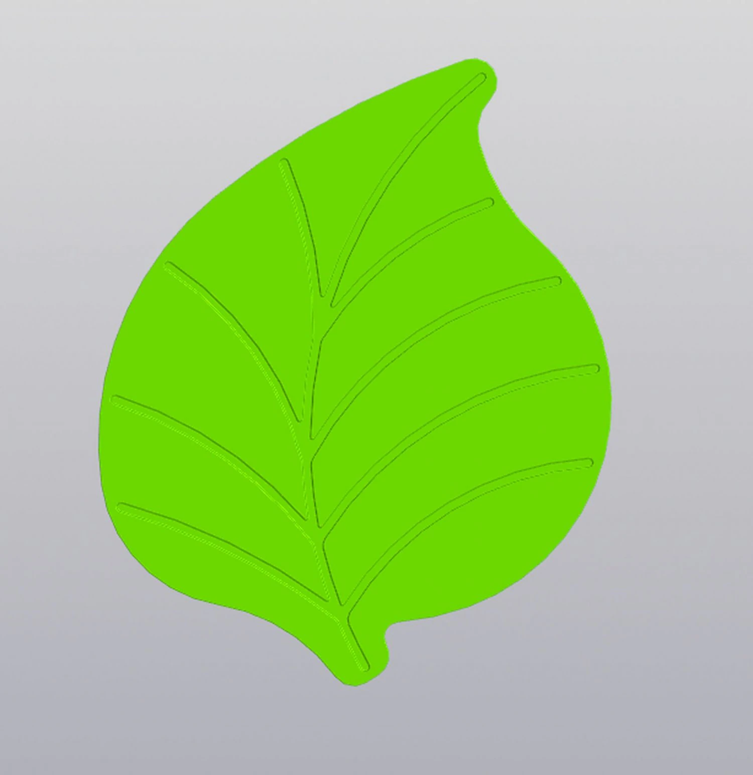 Cup coaster Leaf 3D Print Model .c4d .max .obj .3ds .fbx .stl .blend 