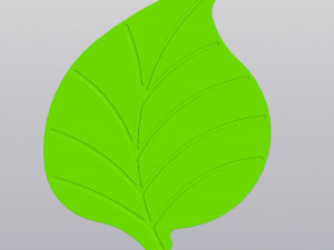 Cup coaster Leaf Modelo de impresión 3D
