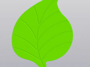 Bekeronderzetter Blad 3D printmodel