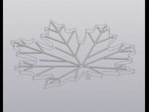 Cup coaster Maple leaf Modèles 3D en vedette