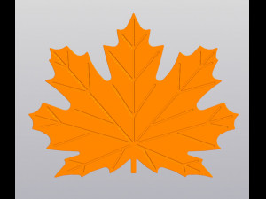 Cup coaster Maple leaf Modelo de impresión 3D