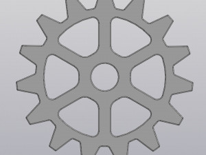 Cup coaster Gear 3D printmodel