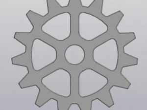 Cup coaster Gear 3D Print Model