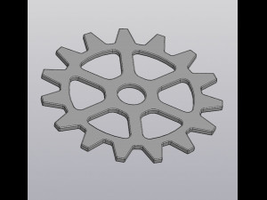 Cup coaster Gear 3D printmodel
