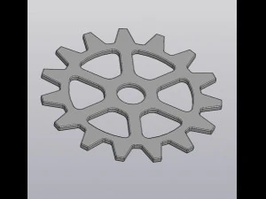 Cup coaster Gear 3D Print Model