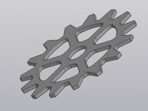 Cup coaster Gear 3D printmodel