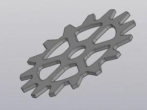Cup coaster Gear 3D Print Model