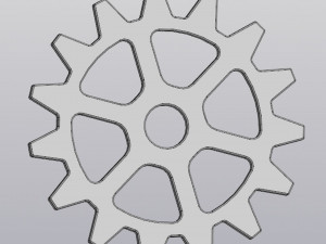 Cup coaster Gear 3D printmodel