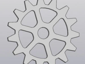 Cup coaster Gear 3D Print Model