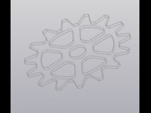 Cup coaster Gear 3D printmodel