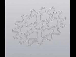Cup coaster Gear 3D Print Model