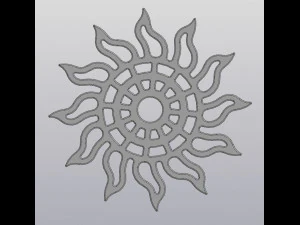 Base para copos Sol Modelo de Impressão 3D