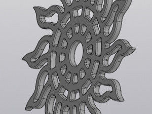 Cup coaster Sun 3Dプリントモデル