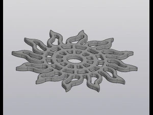 Base para copos Sol Modelo de Impressão 3D