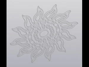 Base para copos Sol Modelo de Impressão 3D