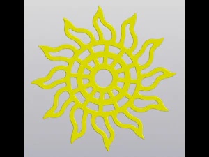 Base para copos Sol Modelo de Impressão 3D