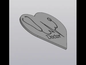 Cup coaster Doctor 3D Print Model