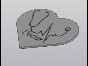 Cup coaster Doctor Modelo de impresión 3D