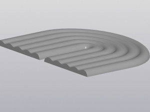 Cup coaster Rainbow 3D-printmodel