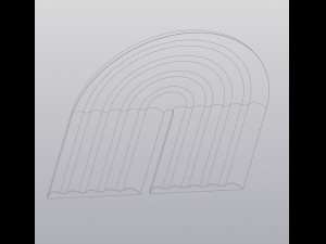 Cup coaster Rainbow 3D-printmodel