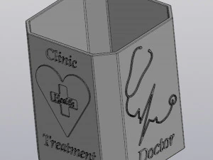 Doktor-Federhalter 3D Druckmodell