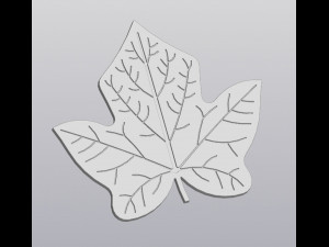 Cup coaster Ivy leaf Modelo de impresión 3D