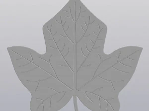 Cup coaster Ivy leaf 3D Print Model