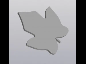 Cup coaster Ivy leaf 3D Print Model